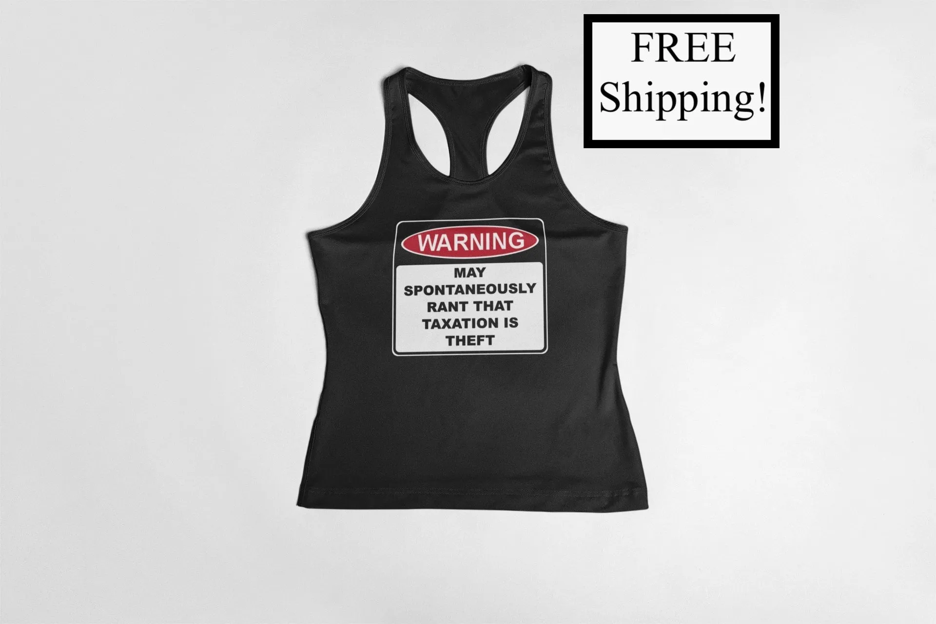Warning Rant Taxation is Theft Women's Tank Top
