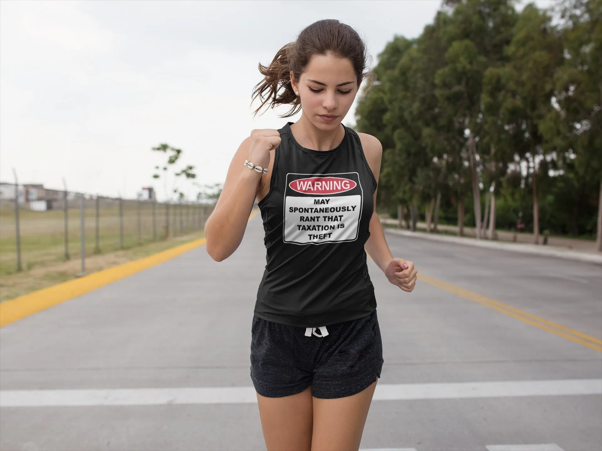 Warning Rant Taxation is Theft Women's Tank Top
