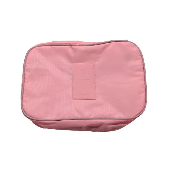 Water-Resistant Zippered Hanging Toiletry Bag With Removable Pouch & Built-In Hook