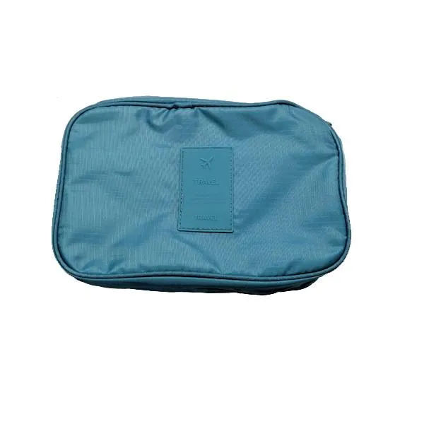 Water-Resistant Zippered Hanging Toiletry Bag With Removable Pouch & Built-In Hook