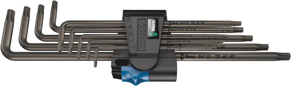 Wera 05024450001 967/9 TX XL HF 1 L-key set with holding function, long, 9 pieces