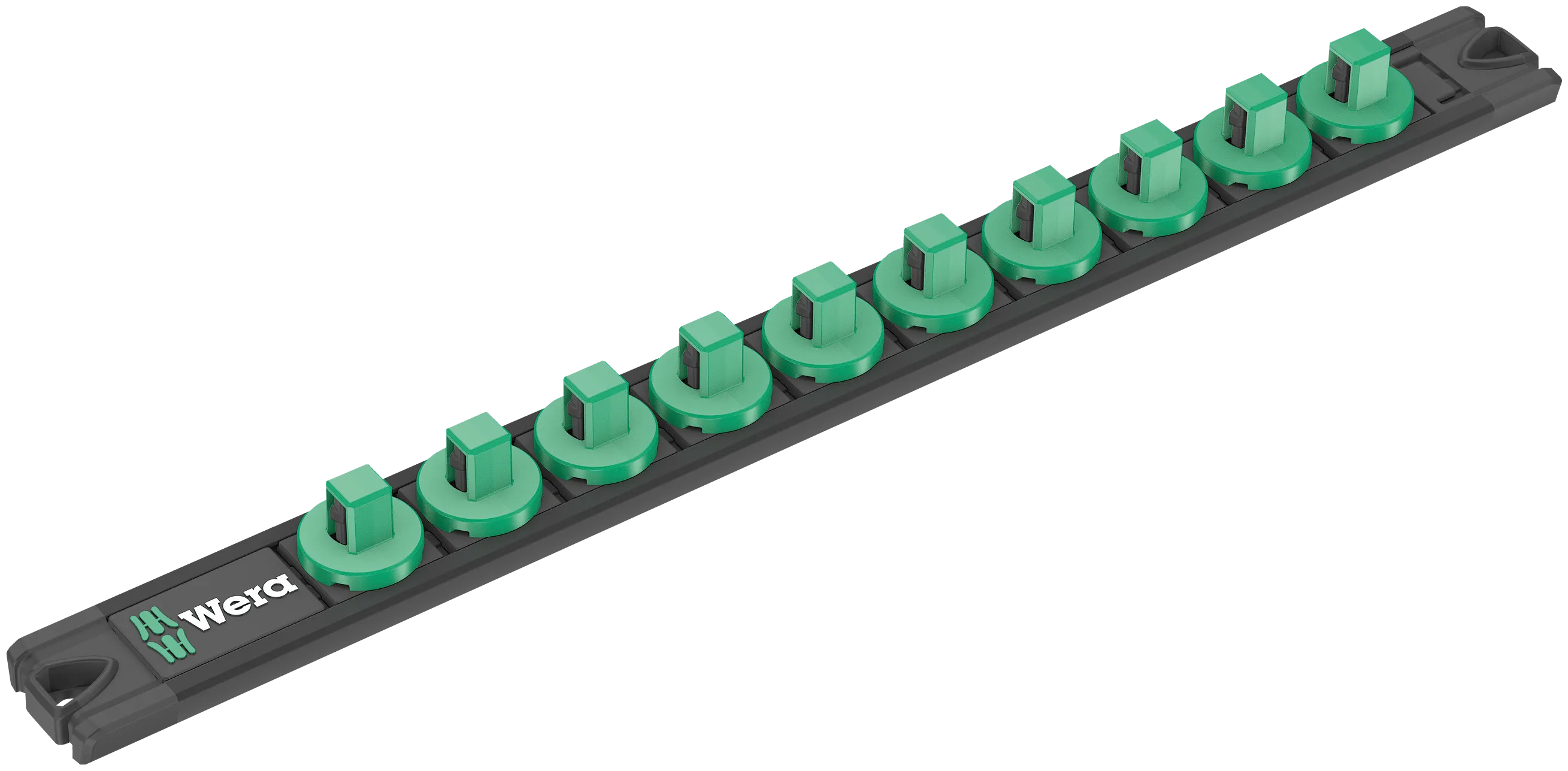 Wera 9601 Magnetic socket rail, 3/8", empty, 30 x 340 mm