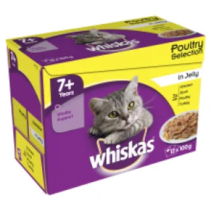 Whiskas Pouch 7  Jelly 100g x 12