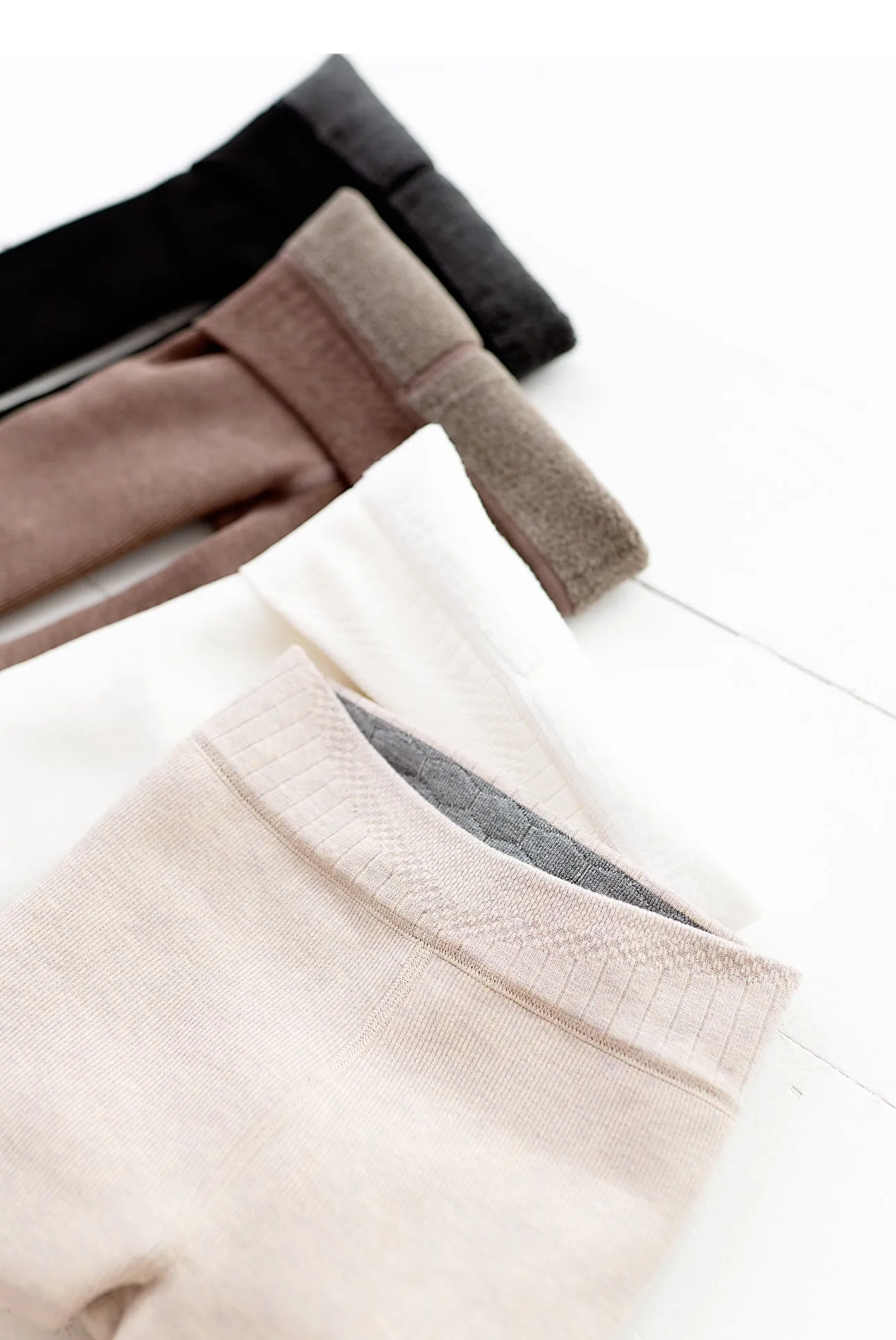 WHITE | Plush Lined Tights (XS ONLY left)