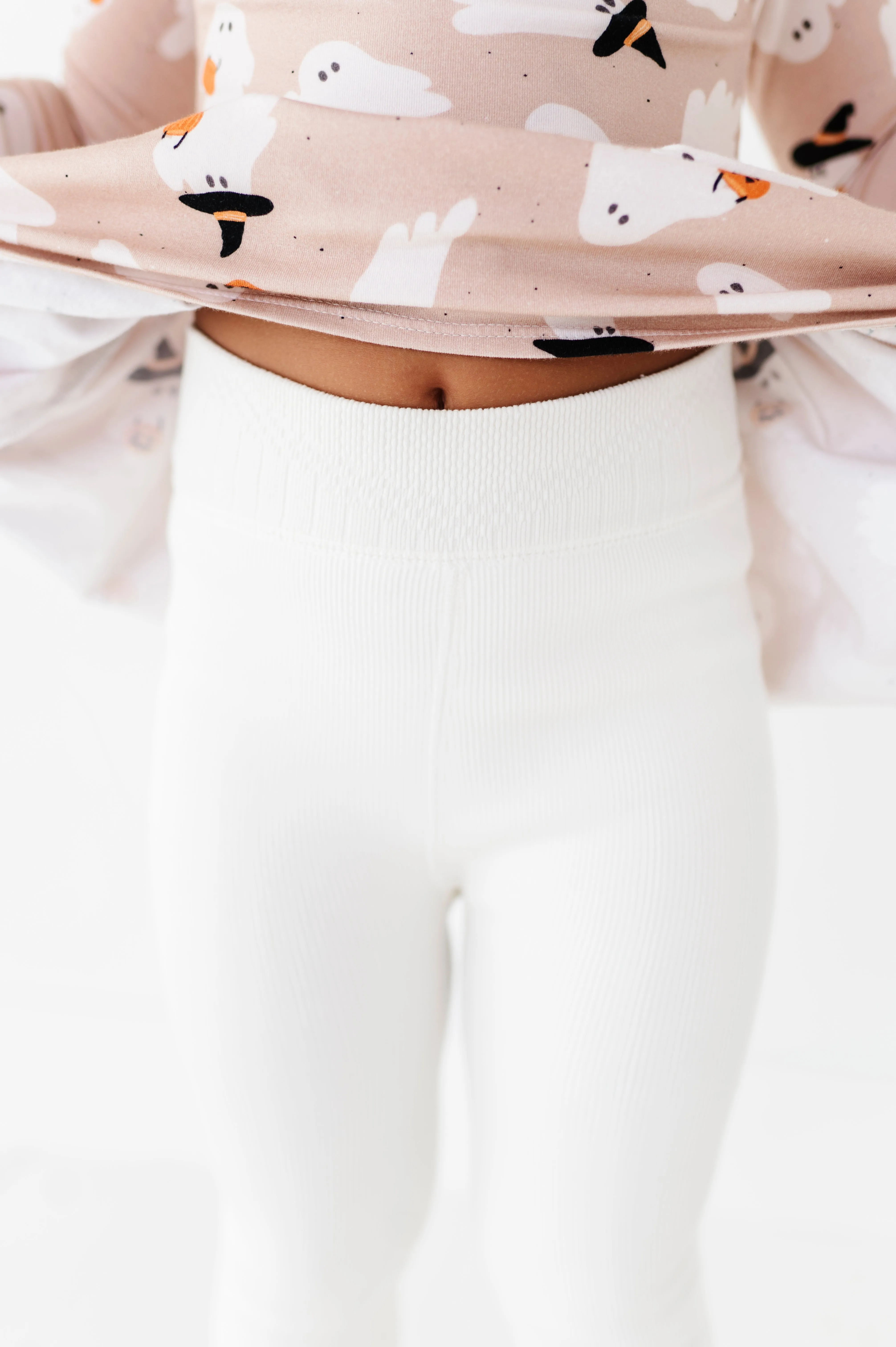 WHITE | Plush Lined Tights (XS ONLY left)