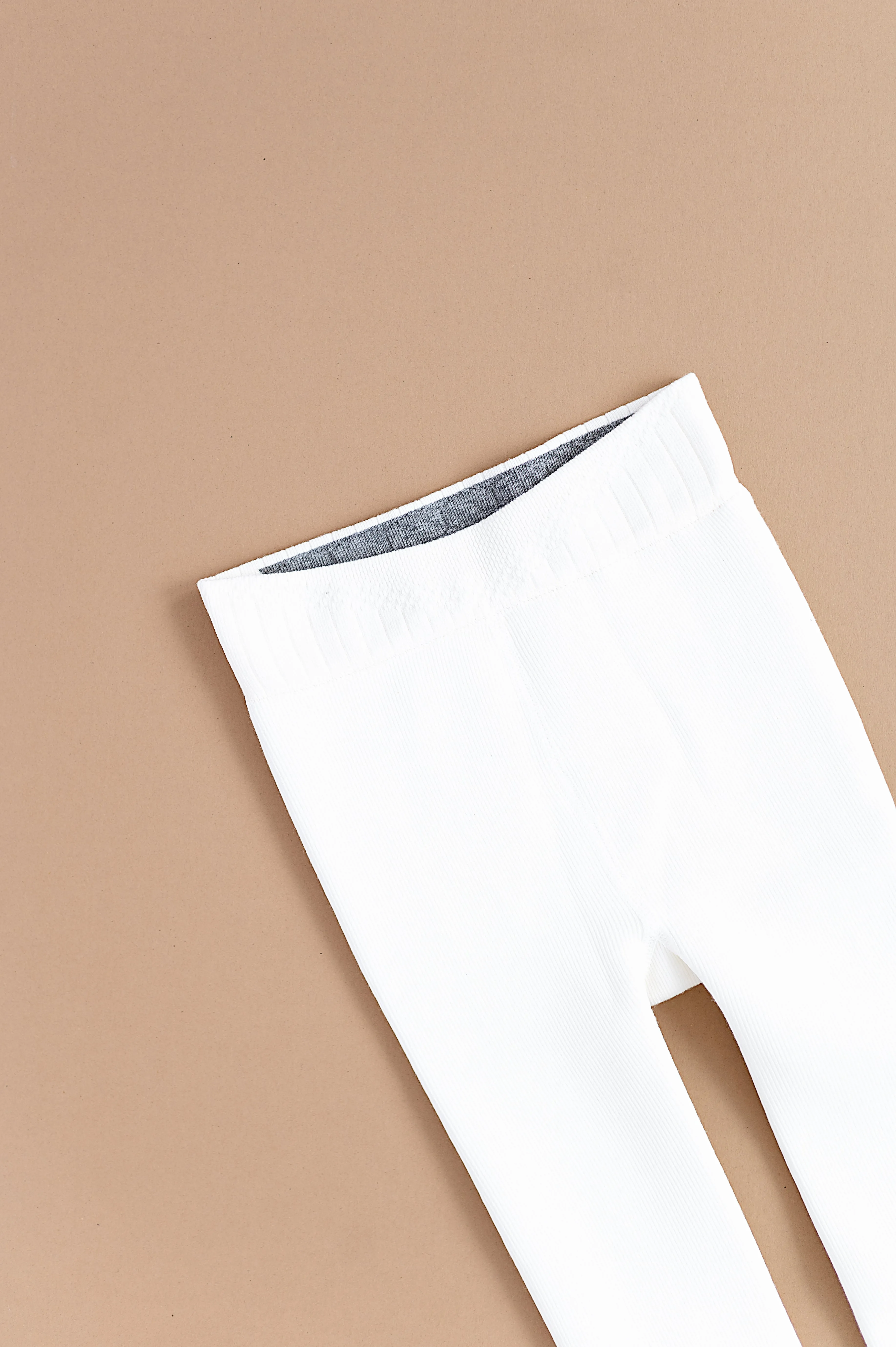 WHITE | Plush Lined Tights (XS ONLY left)