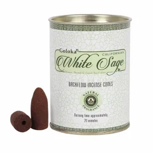 White Sage Backflow Incense Cones
