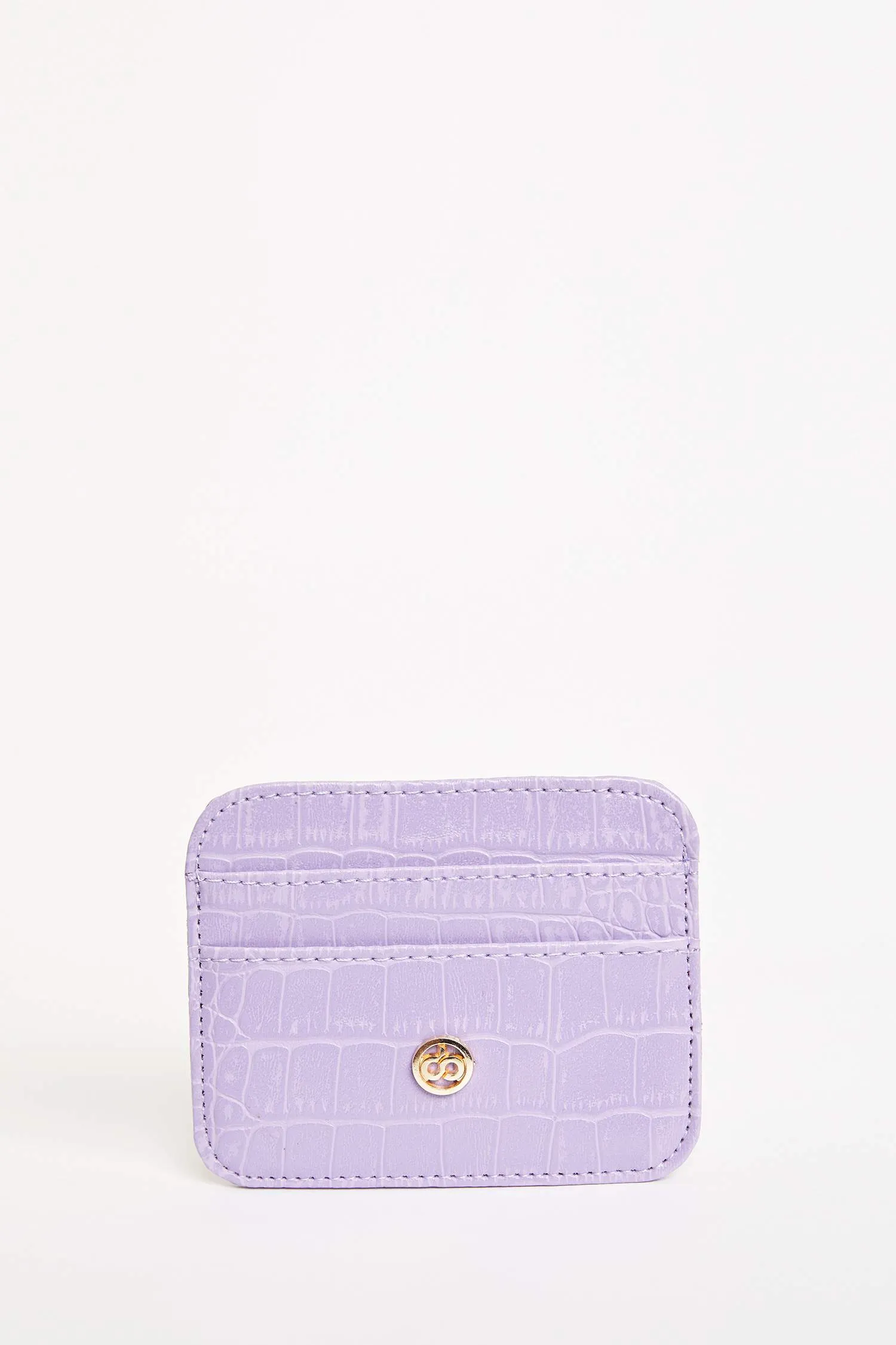 Women's Faux Leather Croco Card Holder