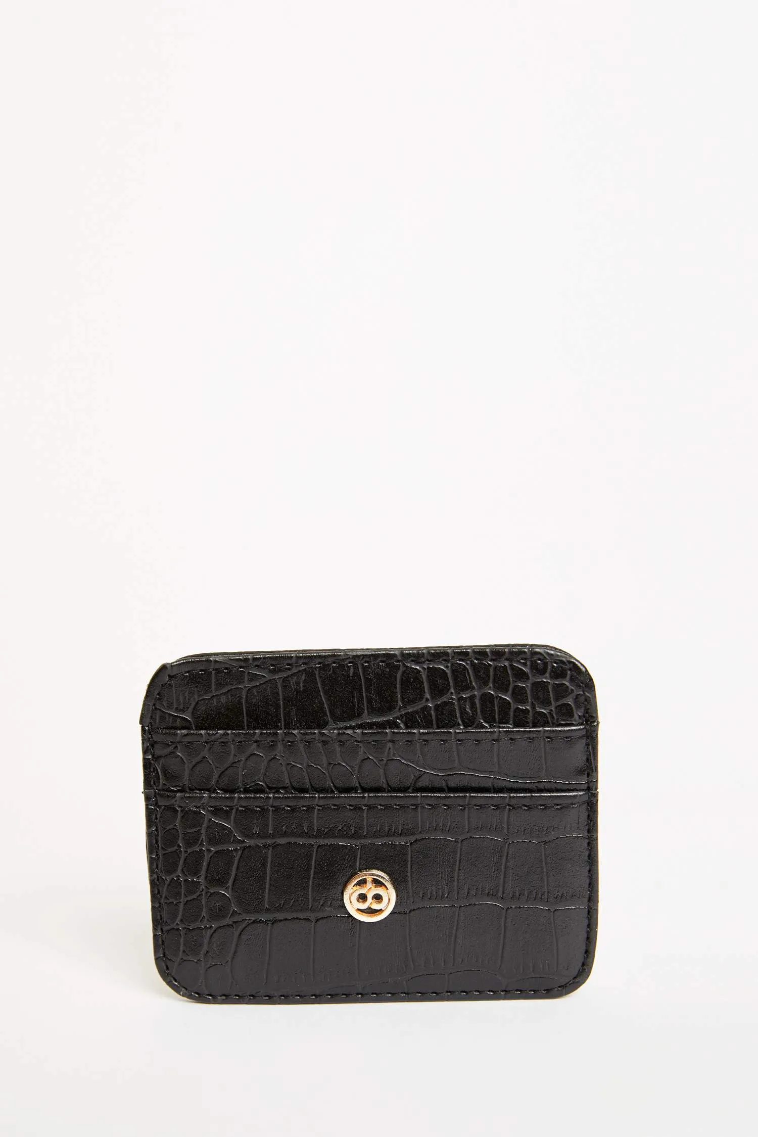 Women's Faux Leather Croco Card Holder