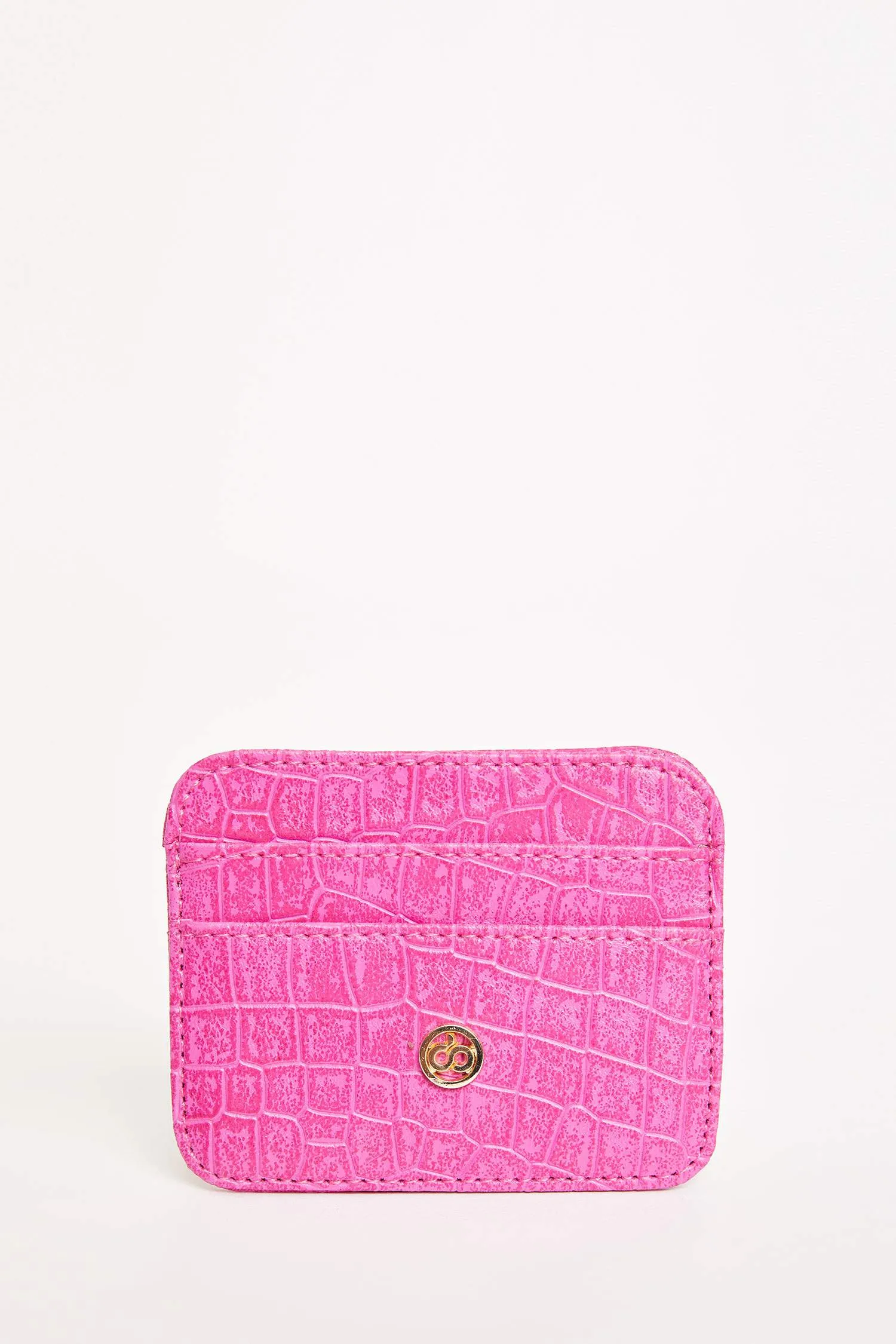 Women's Faux Leather Croco Card Holder