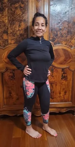 Women's hibiscus tights