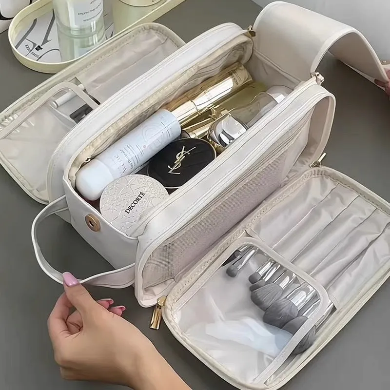 Women's Large Capacity Portable High-grade Makeup Brush Cosmetic Bags