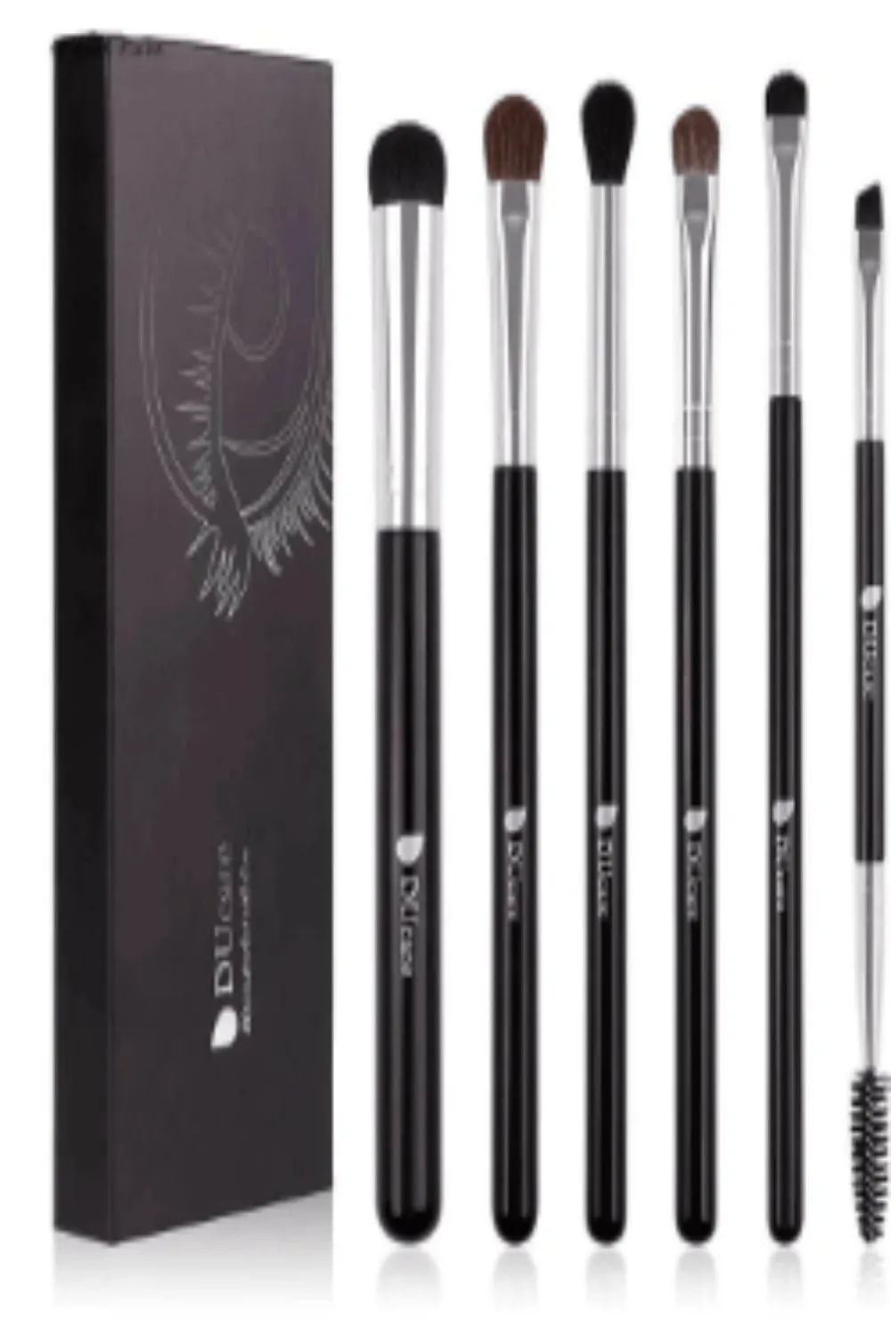 Wood Handle Cosmetic Eyeshadow Makeup Brush Set