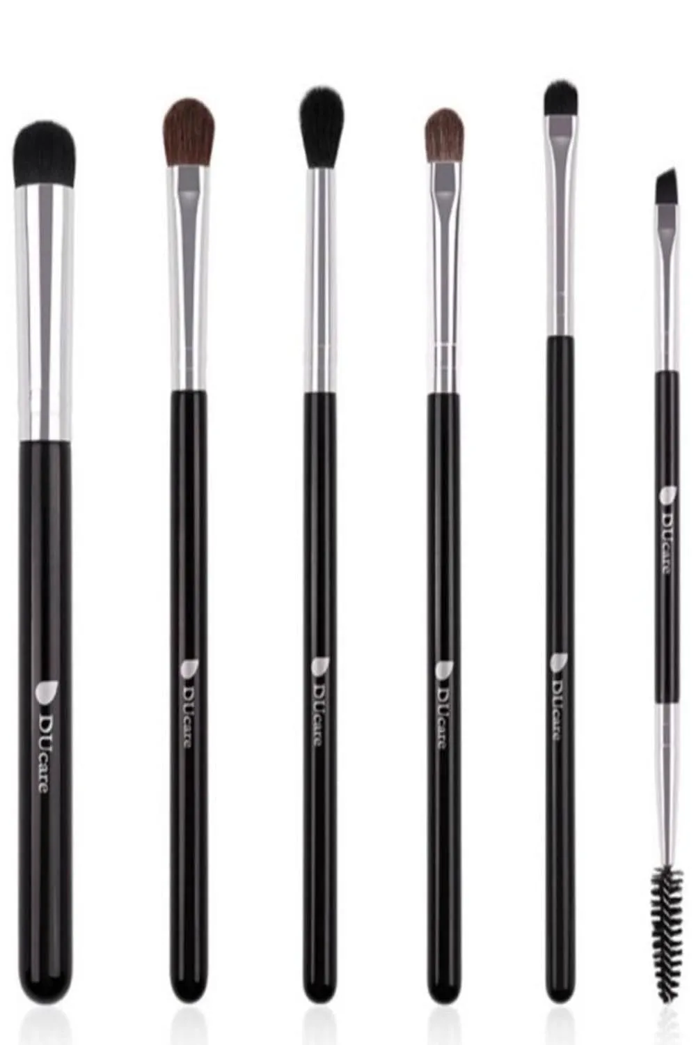 Wood Handle Cosmetic Eyeshadow Makeup Brush Set