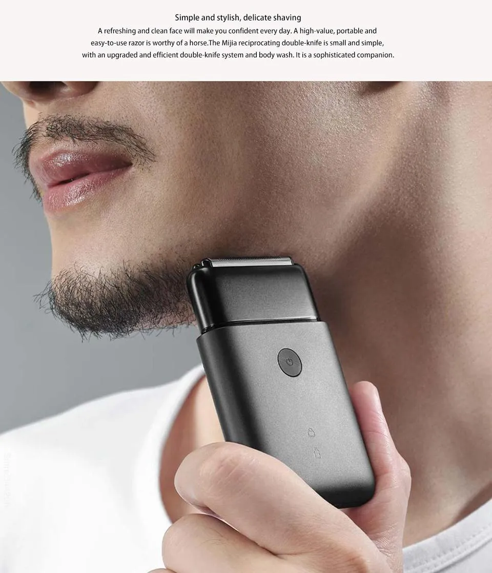 Xiaomi Mijia Portable Electric Shaver Trimmer for Wet and Dry Shaving