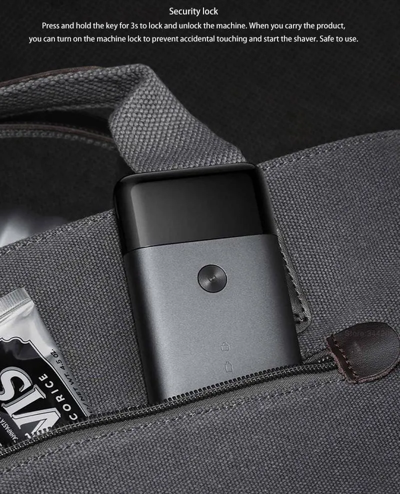 Xiaomi Mijia Portable Electric Shaver Trimmer for Wet and Dry Shaving