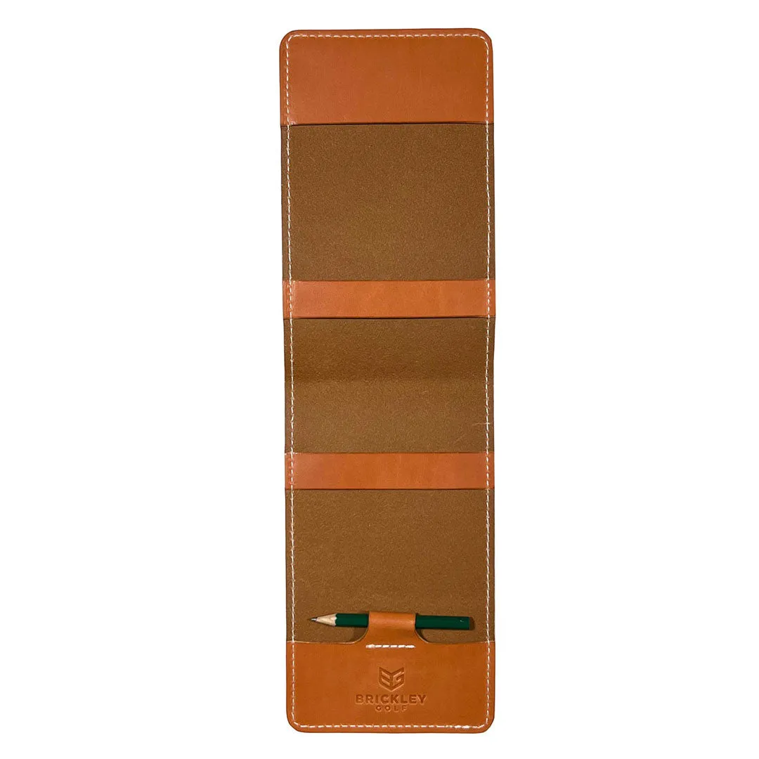 Yardage Book Cover - Classic Chestnut Leather