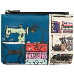 Yoshi The Craft Room Black Leather Zip Top Purse