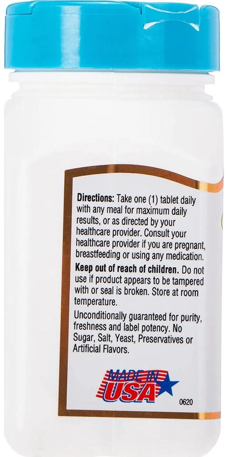 Zinc 50 Mg 21st Century Chelated Tablets 110 Count - Pack of 2 - Immune System Support Zinc Helps with Healthy Skin, Nails, and Hair Bundle Plus 3 My Outlet Mall Resealable Portable Storage Pouches